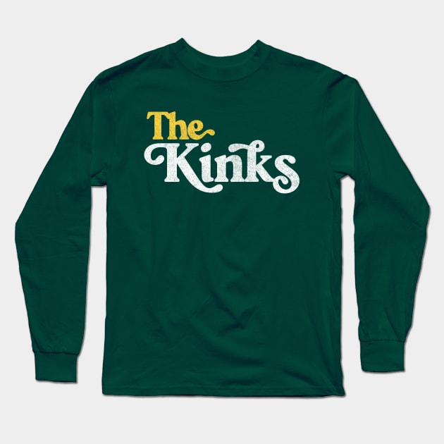 The Kinks  / Retro Faded Style Long Sleeve T-Shirt by DankFutura